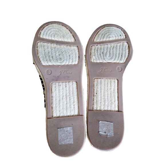 J. CREW Twisted Knot Black Canvas Espadrille Sandals Size 8 - Picture 12 of 12